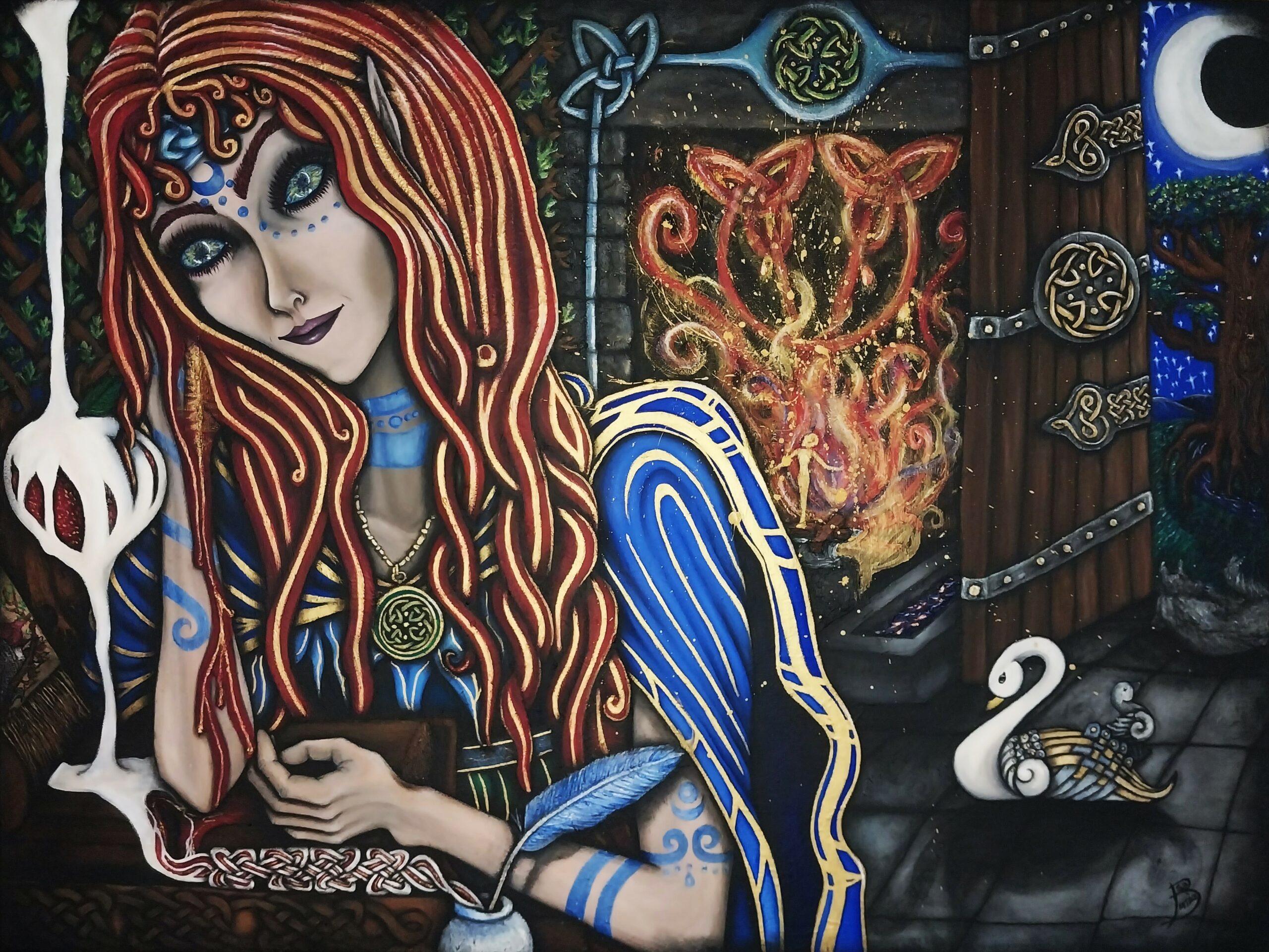 Oil Painting: "The Lady"