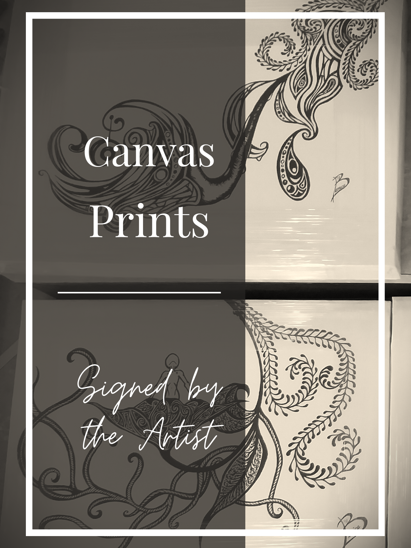 Signed Canvas Block Prints