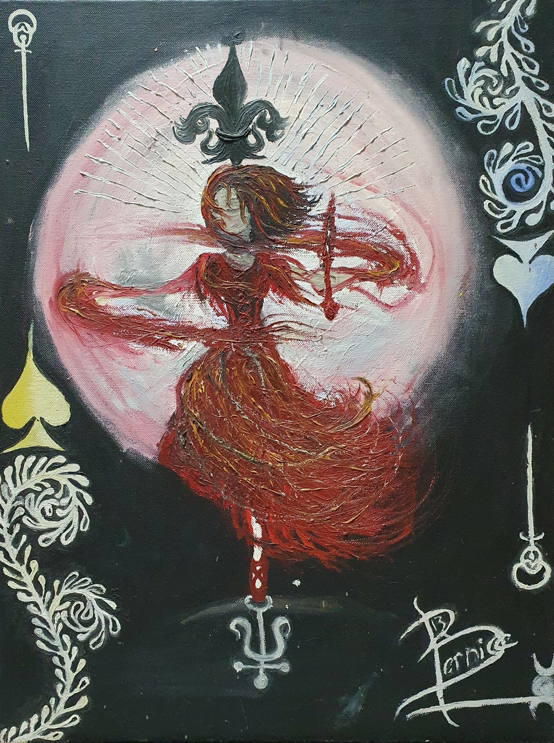 Oil Painting: "Queen of Spades"