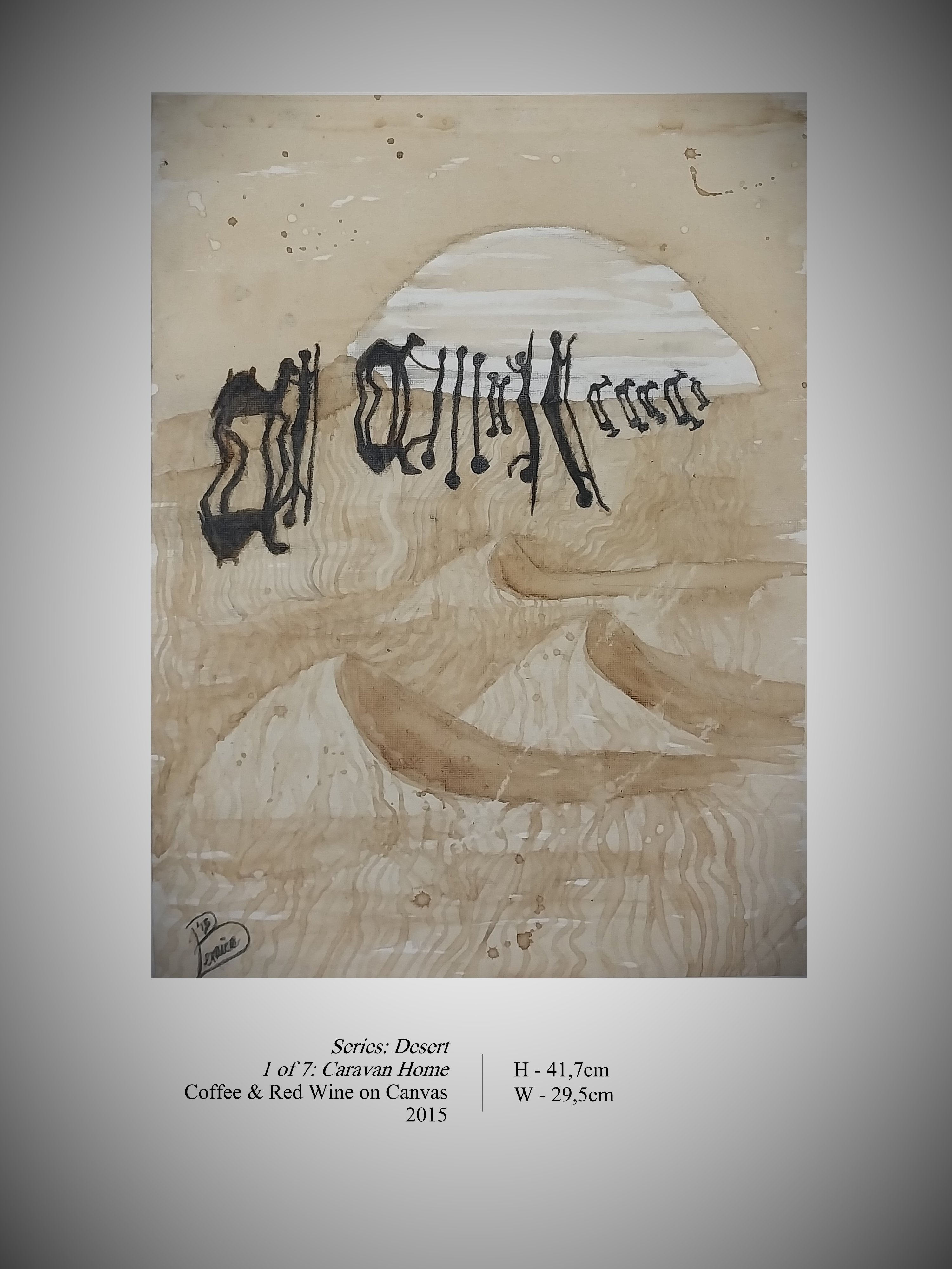 Coffee Painting: Caravan Home