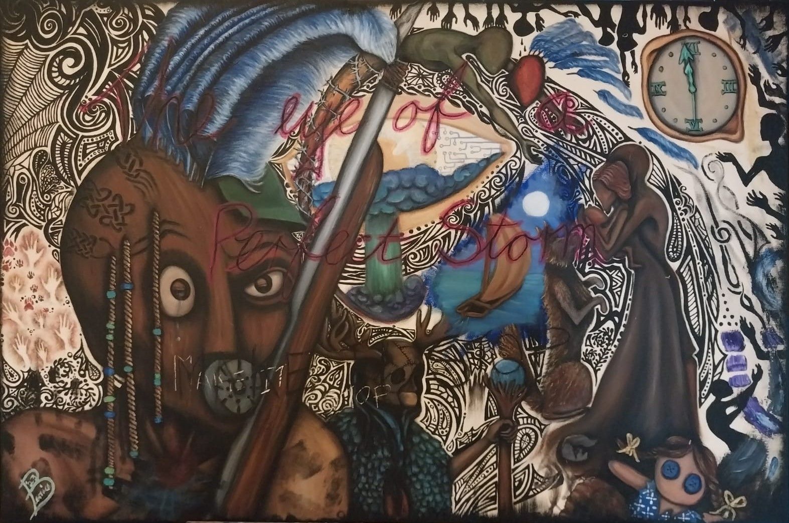 Oil Painting: "The Eye of a Perfect Storm"