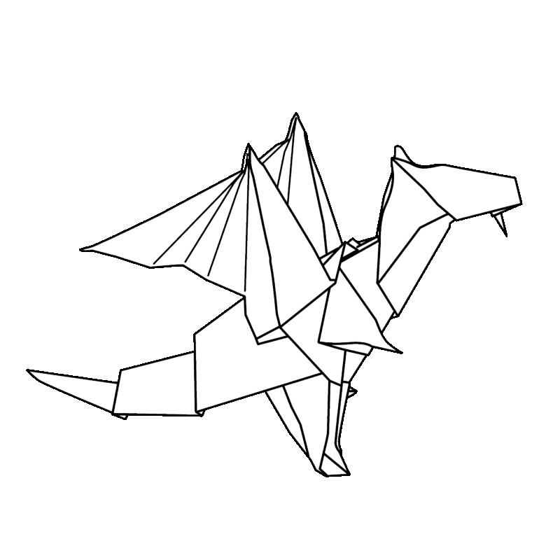 Origami Models - Dragon 1